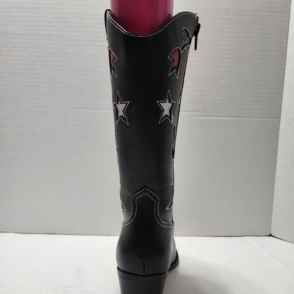 New No Boundaries Novelty Western Boots - Flower, Cactus, Moon & Stars - Size 8 - Picture 9 of 9